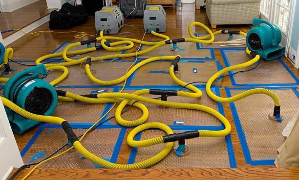 Professional Storm Water Damage Restoration technician working in Goldvein, VA